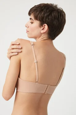 Sujetador con aro con relleno nude