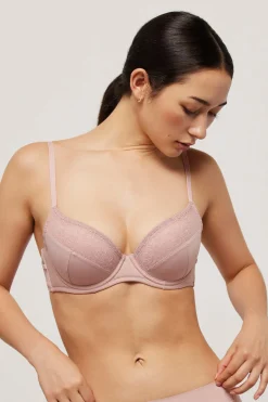 Sujetador con aro con relleno rosa