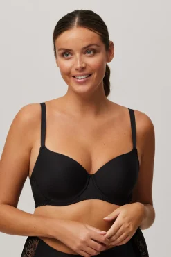 Sujetador con aro con relleno negro