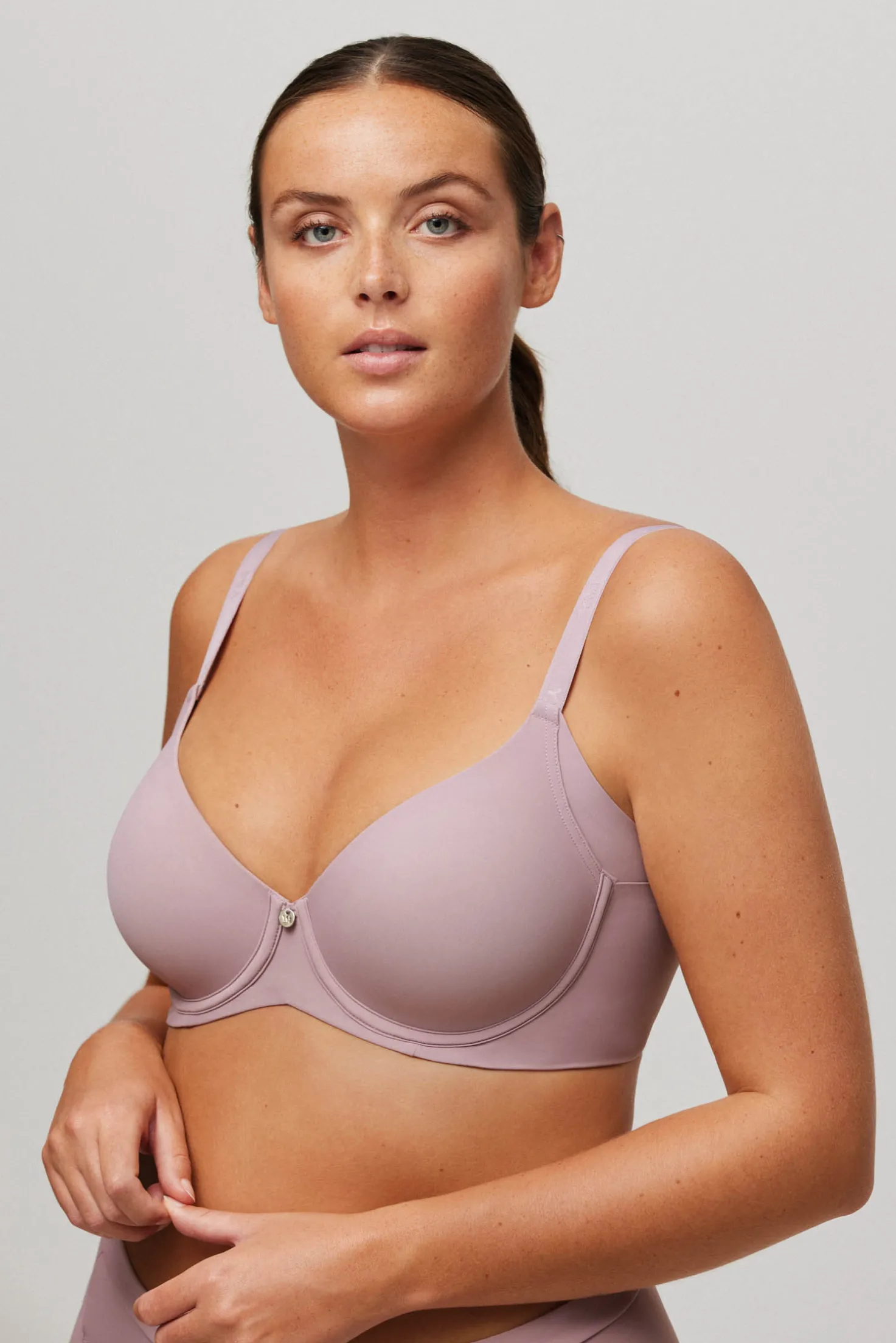 Sujetador con aro con relleno lila