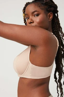 Sujetador con aro sin relleno nude