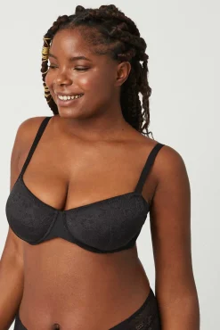 Sujetador con aro sin relleno negro