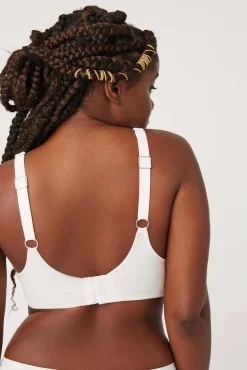 Sujetador con aro sin relleno algodón y modal blanco