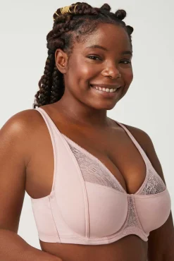 Sujetador con aro sin relleno rosa