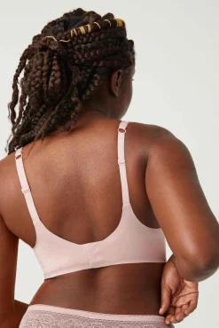 Sujetador con aro sin relleno rosa