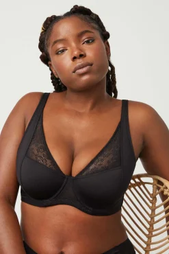 Sujetador con aro sin relleno negro