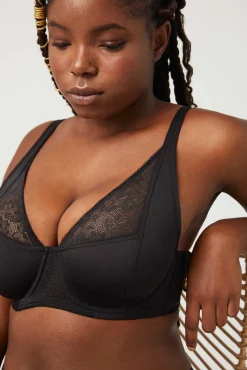 Sujetador con aro sin relleno negro