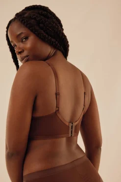 Sujetador de capacidad con aro con relleno chocolate