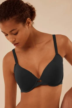 Sujetador de capacidad con aro con relleno negro