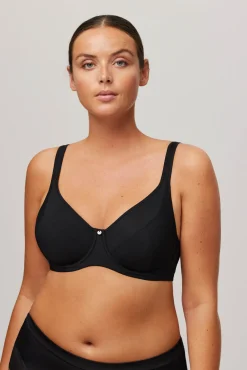 Sujetador de capacidad con aro sin relleno negro