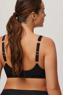 Sujetador de capacidad con aro sin relleno negro