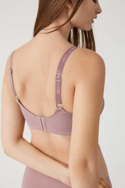 Sujetador de capacidad con aro sin relleno lila