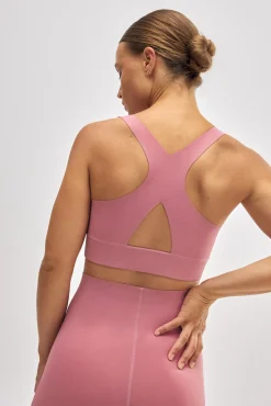 Sujetador deportivo Compressive detalle abertura rosa