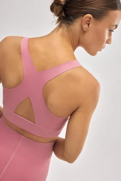 Sujetador deportivo Compressive detalle abertura rosa