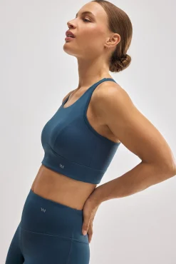 Sujetador deportivo espalda nadadora azul