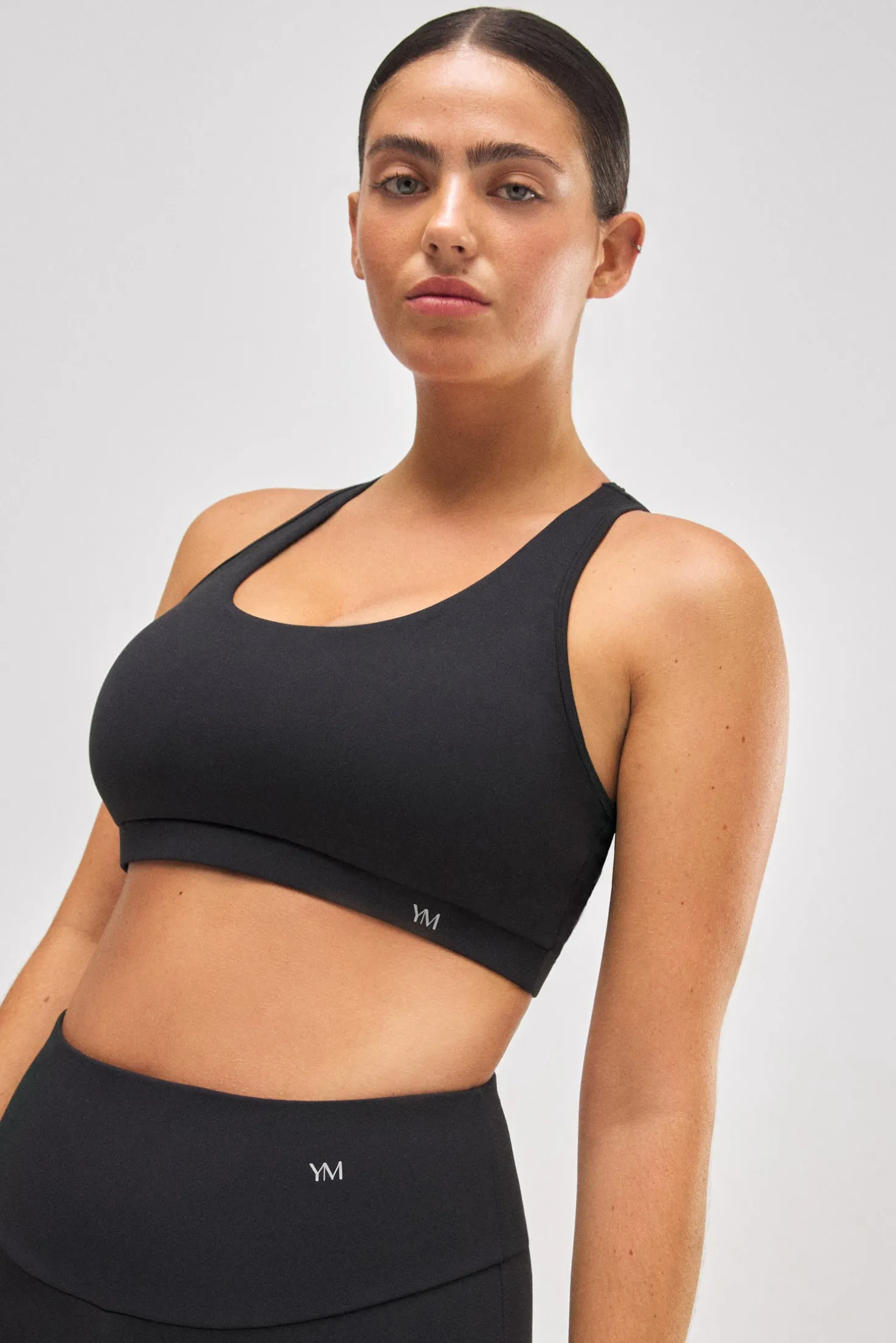 Sujetador deportivo tacto algodonero negro