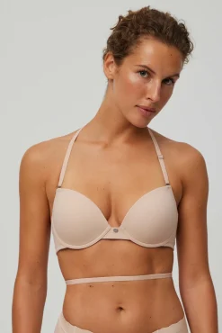 Sujetador escote espalda nude