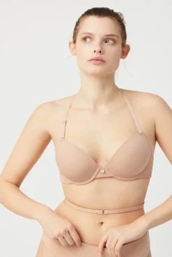 Sujetador escote espalda nude