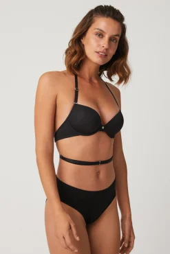 Sujetador escote espalda negro