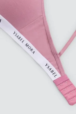 Sujetador juvenil algodón sin aro rosa