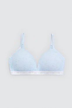 Sujetador juvenil algodón azul celeste