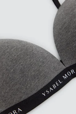 Sujetador juvenil algodón sin aro marengo