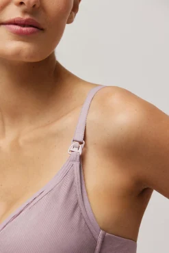 Sujetador lactancia con aro sin relleno lila