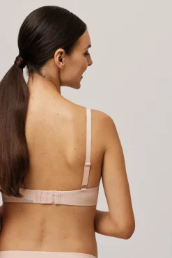 Sujetador lactancia con aro sin relleno rosa