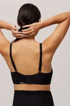 Sujetador lactancia sin aro con relleno negro