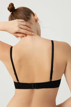 Sujetador push up con aro con relleno negro