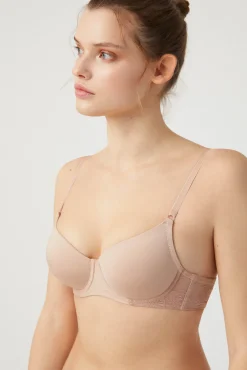 Sujetador push up con aro con relleno nude