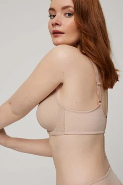 Sujetador reductor con espalda anatómica y reforzada nude