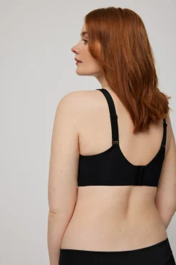 Sujetador reductor con espalda anatómica y reforzada negro