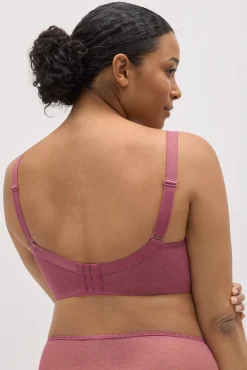 Sujetador reductor sin aro plumeti rosa copas C y D