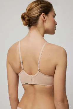 Sujetador sin aro con push-up ligero nude