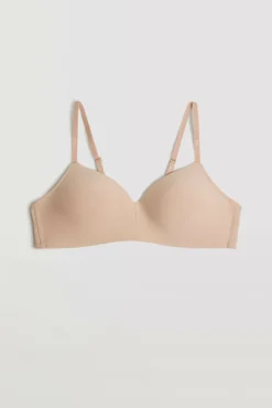 Sujetador sin aro con push-up ligero nude