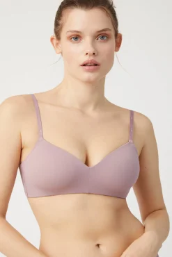 Sujetador sin aro con push-up ligero lila