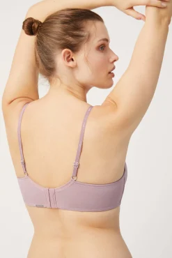 Sujetador sin aro con push-up ligero lila
