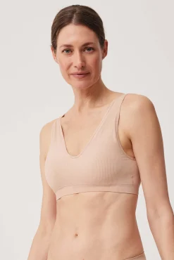 Sujetador sin aro con relleno nude
