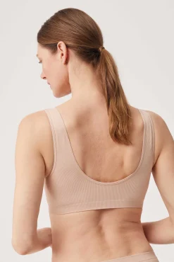 Sujetador sin aro con relleno nude