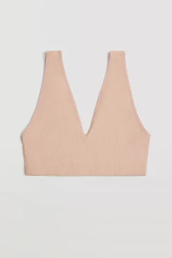 Sujetador sin aro con relleno nude