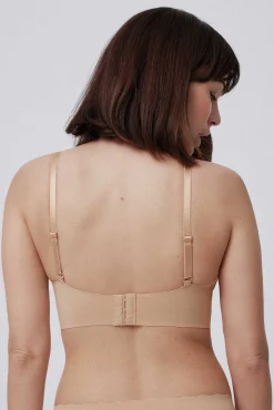 Sujetador sin aro con relleno nude