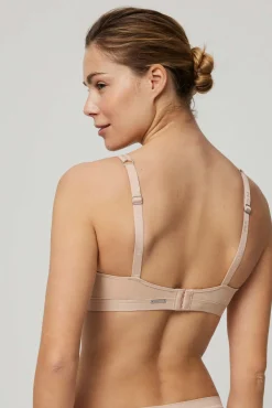 Sujetador sin aro con relleno nude