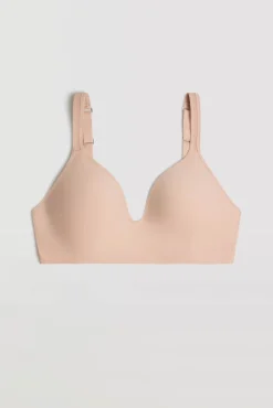 Sujetador sin aro con relleno nude