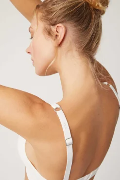 Sujetador sin aro con relleno blanco