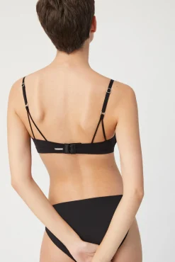 Sujetador sin aro con relleno negro