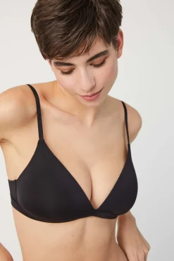 Sujetador sin aro con relleno negro