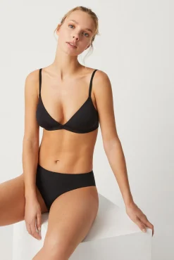 Sujetador sin aro con relleno negro