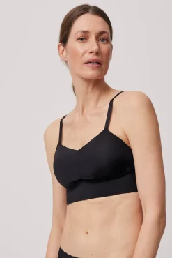 Sujetador sin aro con relleno negro