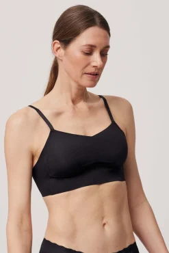 Sujetador sin aro con relleno negro